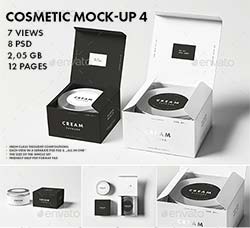 化妆品品牌包装展示模型(第四版)：Cosmetic Mock-up 4